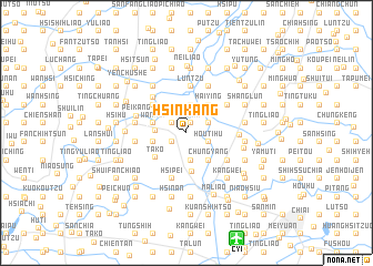 map of Hsin-kang