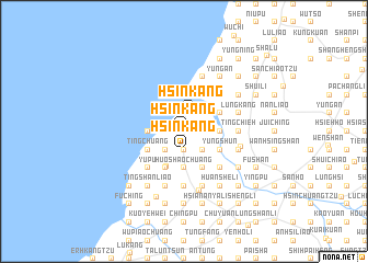 map of Hsin-kang