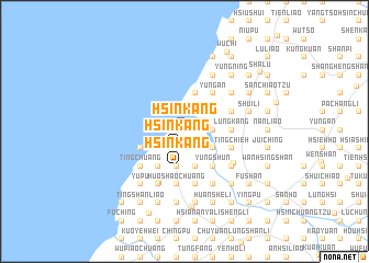 map of Hsin-kang