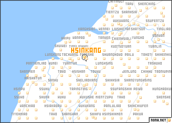 map of Hsin-kang