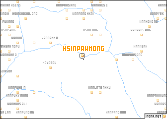 map of Hsinpawmöng