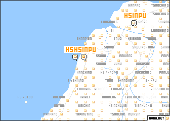 map of Hsin-pu
