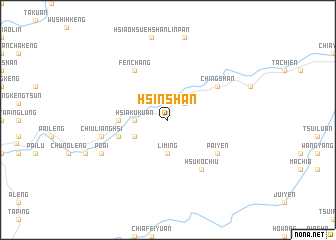 map of Hsin-shan