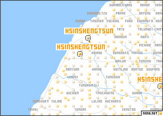 map of Hsin-sheng-ts\