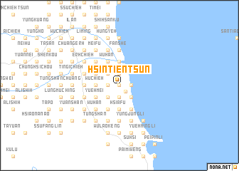 map of Hsin-tien-ts\