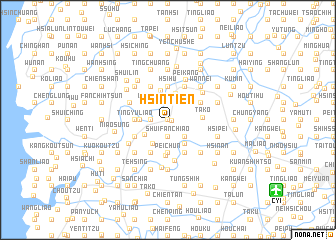 map of Hsin-tien