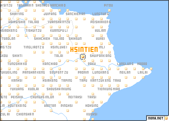 map of Hsin-tien