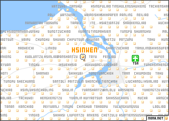 map of Hsin-wen