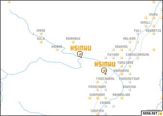 map of Hsin-wu