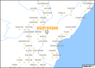 map of Hsin-yeh-she