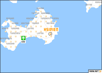 map of Hsi-pien