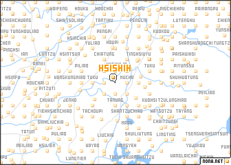 map of Hsi-shih