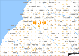 map of Hsiu-shui
