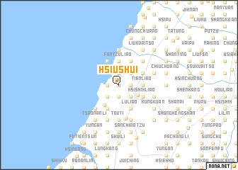 map of Hsiu-shui