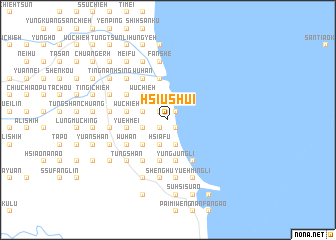 map of Hsiu-shui