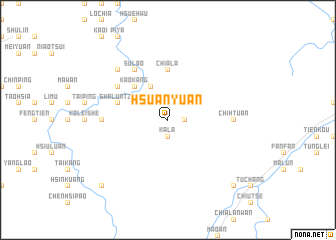 map of Hsüan-yüan