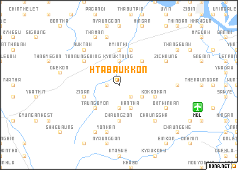 map of Htabaukkon