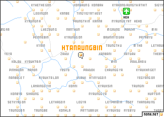 map of Htanaungbin