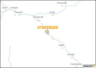 map of Htangadām