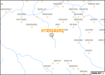 map of Htangaung