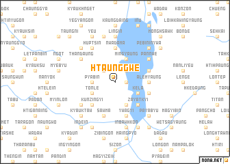 map of Htaunggwe