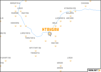 map of Htawgaw