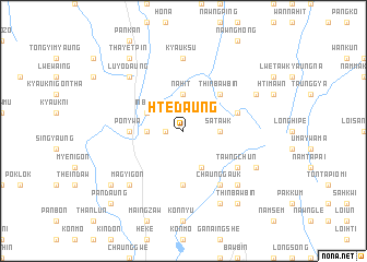 map of Htedaung