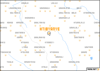 map of Hti-bya-nye