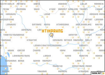 map of Hti-hpawng