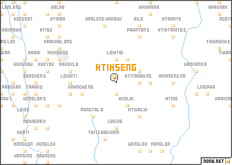map of Hti-hseng