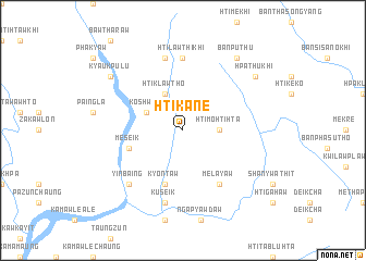 map of Htikane