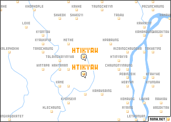 map of Htikyaw