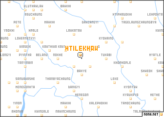 map of Htilekhaw