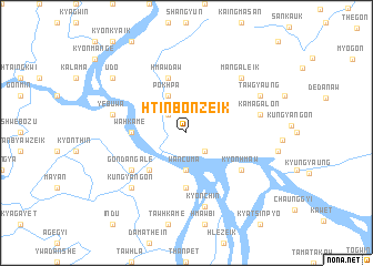 map of Htinbonzeik