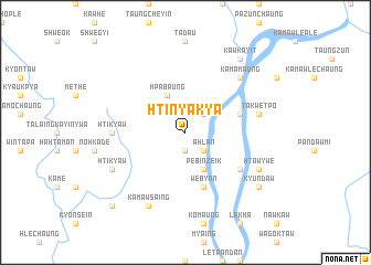 map of Htinyakya