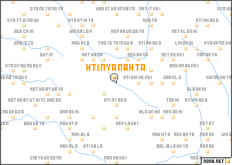 map of Htinyanahta