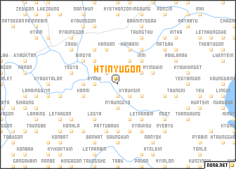 map of Htinyugon