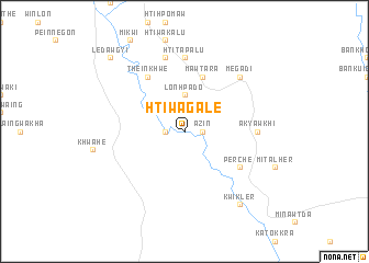 map of Htiwagale