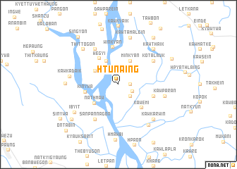 map of Htun-aing