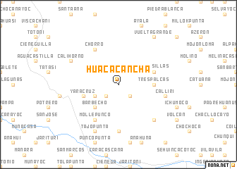 map of Huaca Cancha