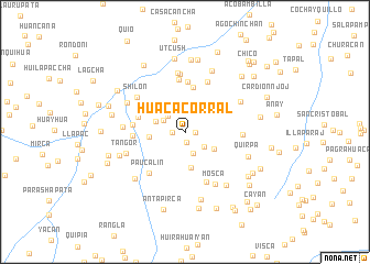 map of Huaca Corral