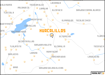 map of Huacalillos