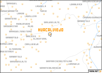 map of Huacal Viejo