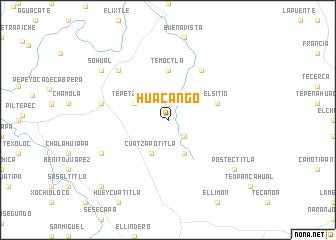 map of Huacango