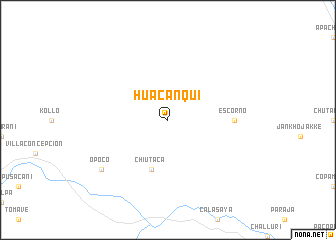 map of Huacanqui