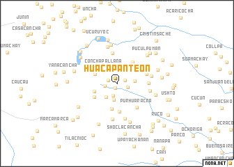 map of Huaca Panteón