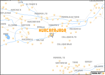 map of Huaca Rajada