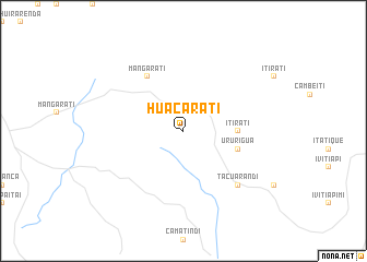 map of Huacaratí