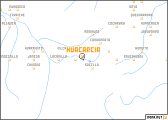 map of Huacarcia