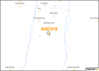 map of Huacaya